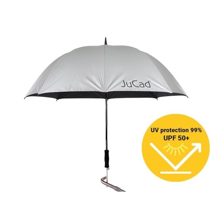 Parapluie télescopique et automatique JuCad avec tige-compressed
