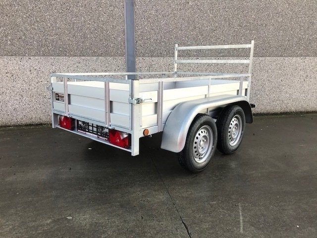 Remorque aluminium double essieux 225x132 cm