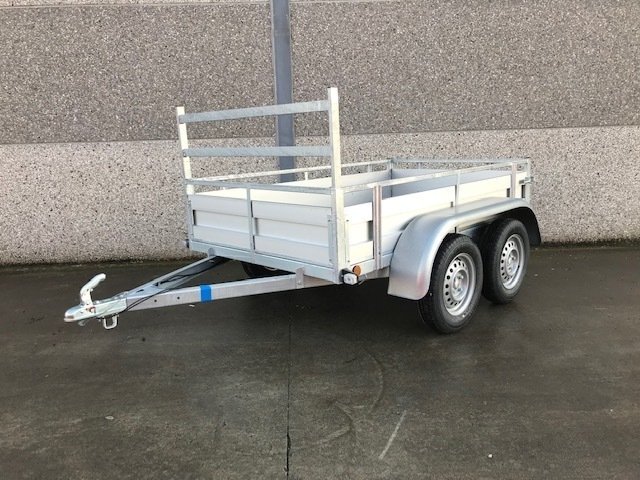 Remorque 257x132 cm aluminium double essieux