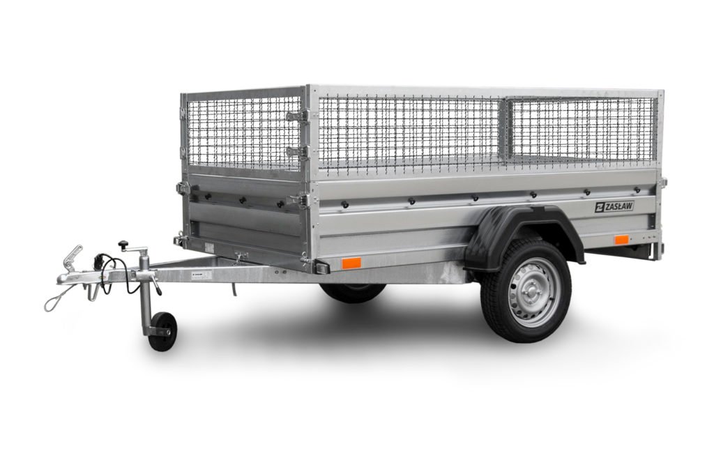 Remorque bagagère pas cher​ ZASLAW 235SU – 2,35 X 1,32 M GRILLAGÉE