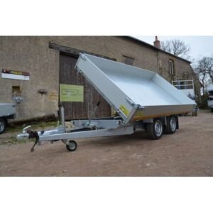Remorque tribenne 330 x 180 électrique PTAC 3500 kg 63cm