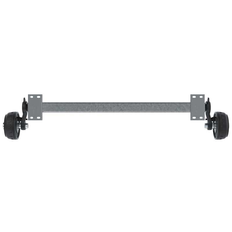 Essieu freiné KNOTT VGB13 pour remorque bateau 1350kg 1500mm 2000mm 5x112