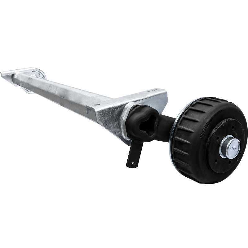Essieu freiné AL-KO EURO pour remorque / dépanneuse 1800kg 1200mm 1700mm 5x112