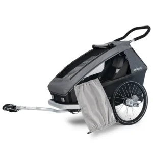 Remorque a velo enfant​ Croozer Keeke 1 + pare-soleil - Kit Croozer