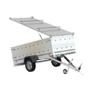 Remorque bagagère avec capot Garden Trailer 264 KIPP avec bâche, bis côtés et roue jockey