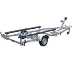 Remorque bateau immergeable SUN WAY D1611 - PTAC : 1000Kg - Kit patins - 1 essieu