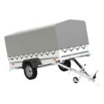 Remorque de jardin GARDEN TRAILER 264 KIPP avec arceau et bâche grise
