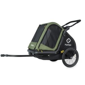Remorque vélo animaux​ Hamax - Pluto Medium - vert/noir