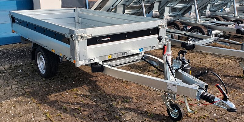 Remorque double essieux freinée 1500 kg benne Brenderup BT 4260SB1500