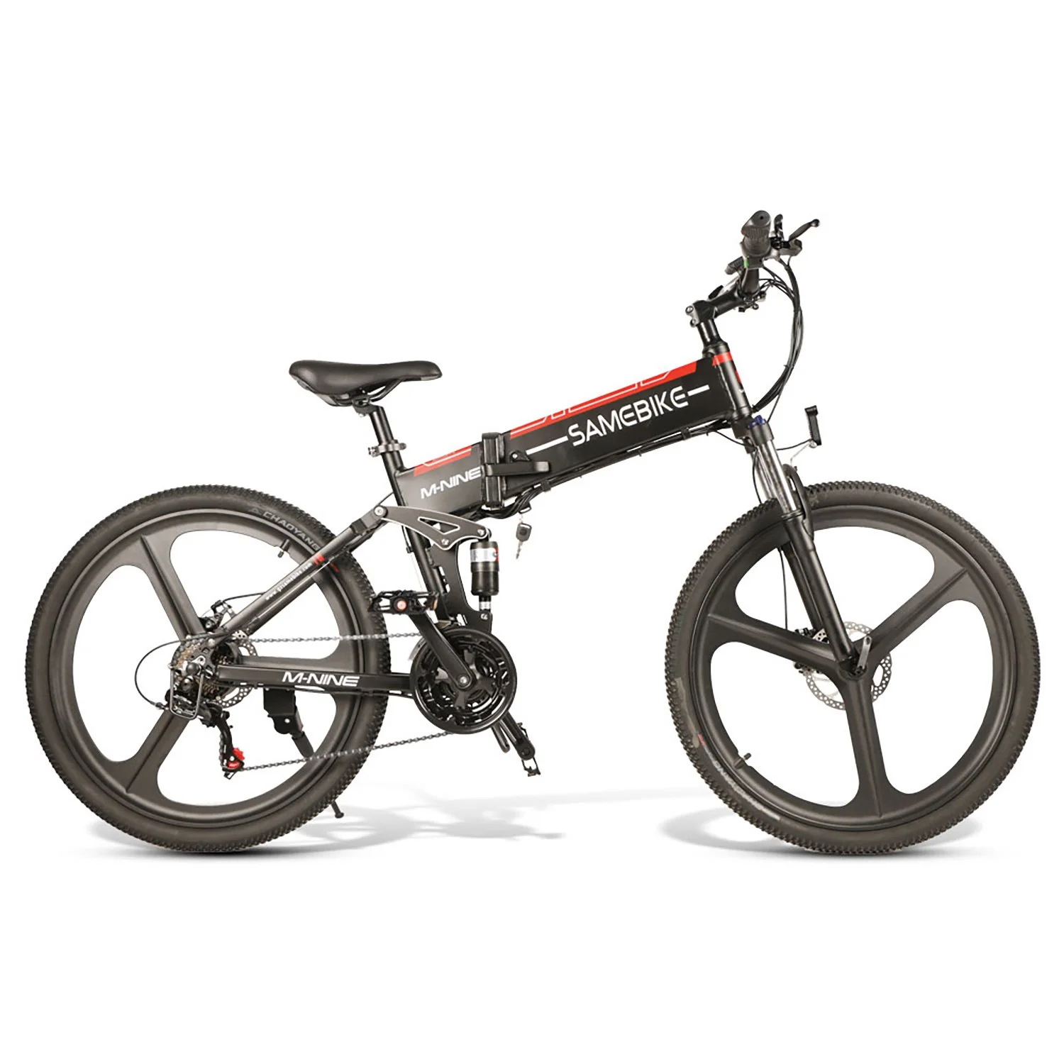 SAMEBIKE RS-A01MEN Vélo Électrique 500W pour Adultes, Batterie 36V 15Ah, Pneu 26 Pouces Vélo Électrique de Ville avec 7 Vitesses, Autonomie de 60-80km
