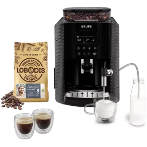 Expresso Broyeur KRUPS pack EA8168F2 + 500g café en grains