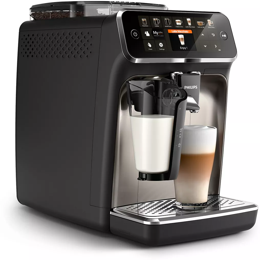 Expresso Broyeur PHILIPS LatteGo EP5447/90 Chrome